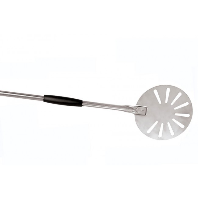 Pelle à pizza en inox trouée Ø 20cm - manche 150cm - Paderno