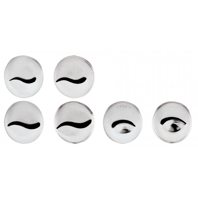 Lot de 6 douilles pâtissières Pétale - Inox - Paderno