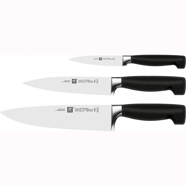 Ménagère 24 pièces bleue en inox - Range couverts en bois - Laguiole - Jean Dubost
