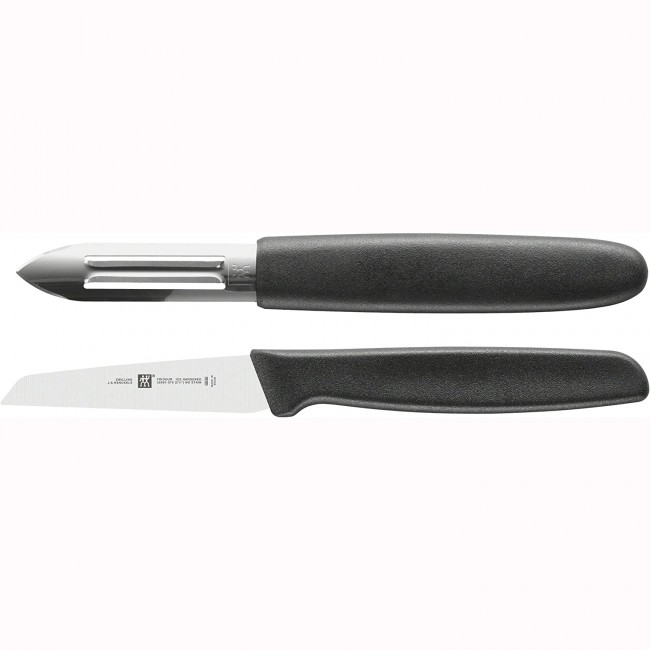 Ménagère 24 pièces bleue en inox - Range couverts en bois - Laguiole - Jean Dubost