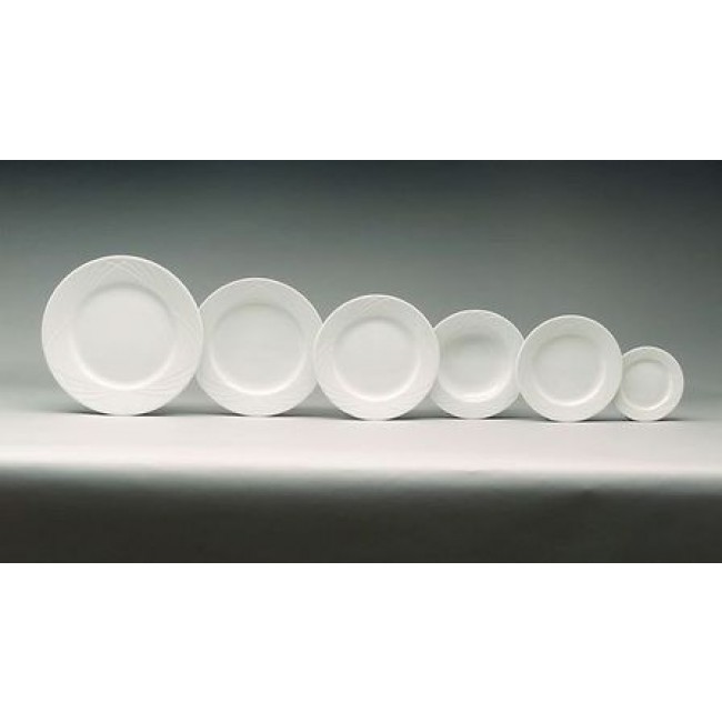 Assiette plate ronde blanche 24 cm