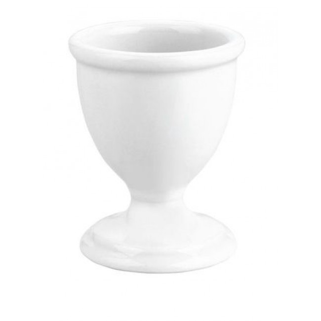 Traditional porcelain footed egg cup 1 oz / 4 cl white - Sold individually