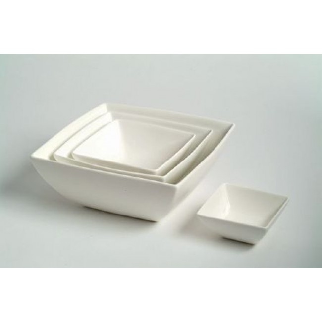 Saladier carré blanc 14 cm