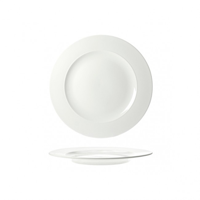 Round dessert plate 9" / 22.7cm white - Rings - Cosy & Trendy