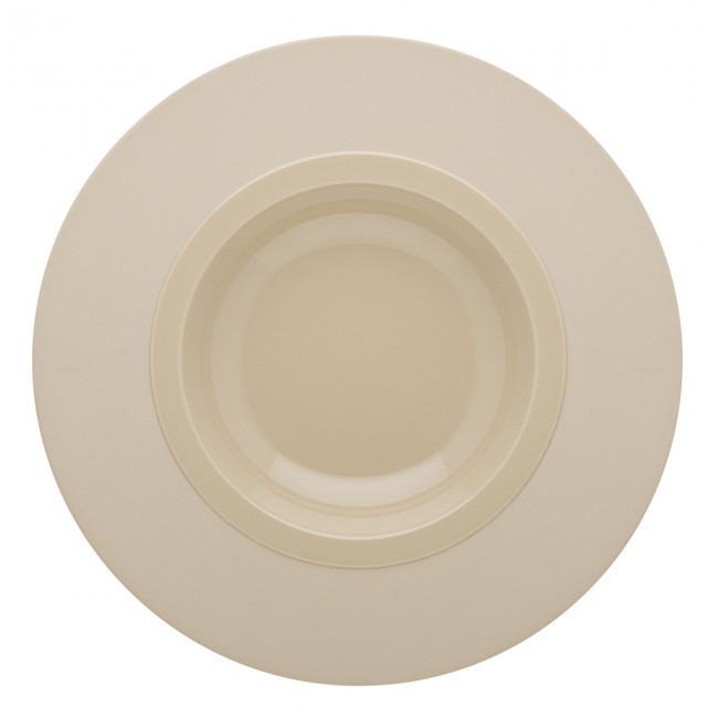 Sandstone round pasta plate 10 in / 26 cm dune- Sold individually