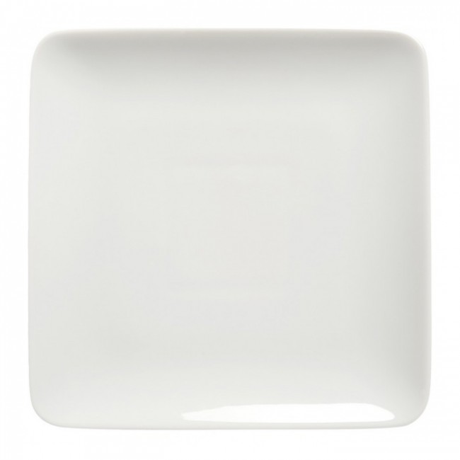 Square dinner plate 11 in / 28 cm white - Sold individually
