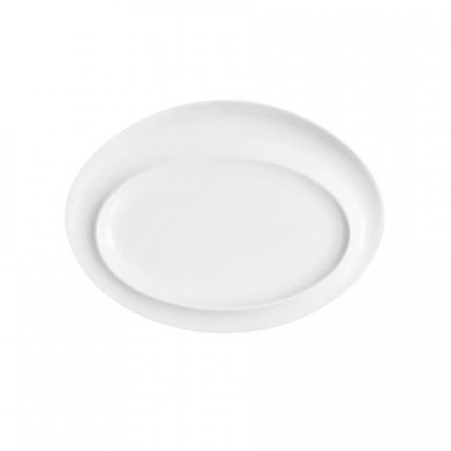 Porcelain oval plate 9 inx6 in 24x16 cm white