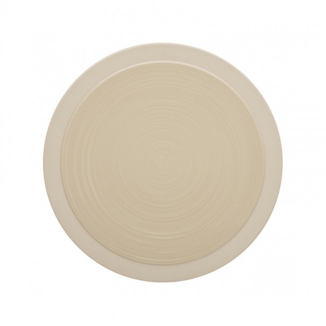Sandstone round flat plate 6 in / 14 cm dune- Sold individually