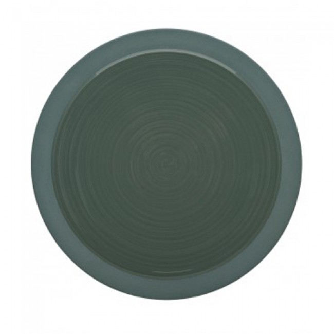 Sandstone round plate 6" / 14cm dark grey - singly sold - Bahia - Guy Degrenne