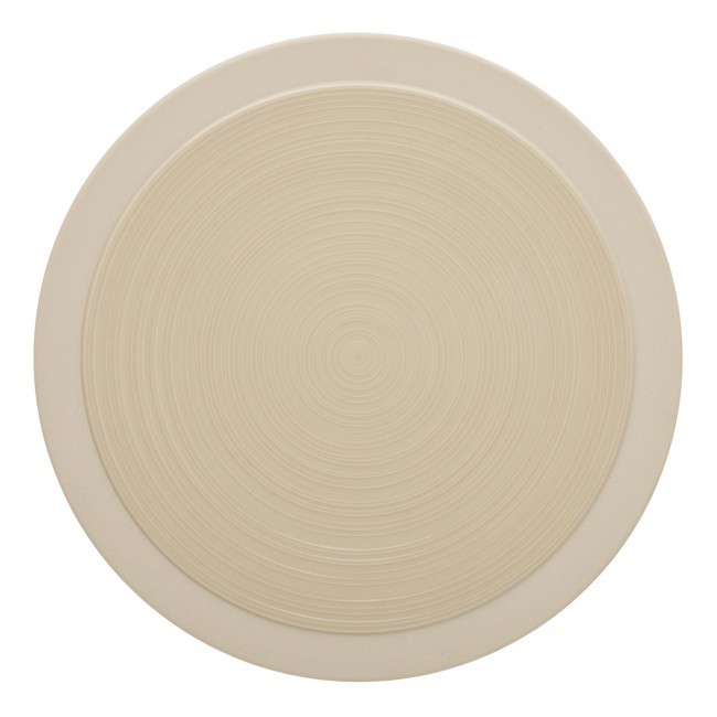 Sandstone round plate 10 in / 26 cm dune - Sold individually