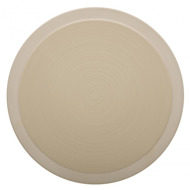 Sandstone round flat plate 12 in / 29 cm dune - Sold individually