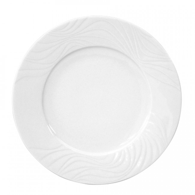 Flat round plate white 11 in / 28 cm - Sold individually