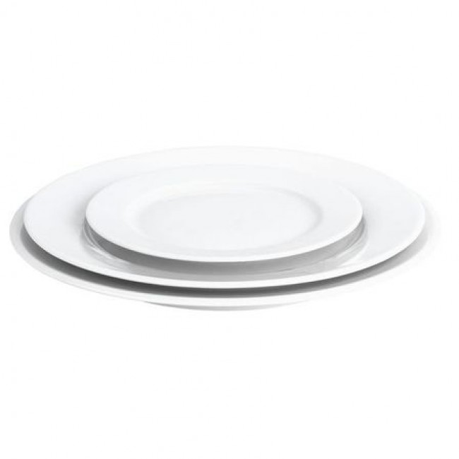 Round flat plate 8" / 20cm white - Sancerre - Pillivuyt