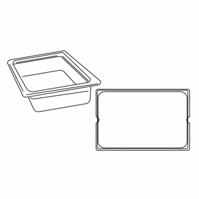 Polycarbonate gastronorm container GN 1/1 53 x 32.5 x 20cm / 21x13x8" - AZ Boutique