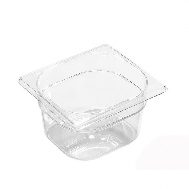 Stainless steel 18/10 gastronorm container GN 1/3 17.6x 32.5 x 2cm/6.6" x 12.6" x 0.8" - Lacor