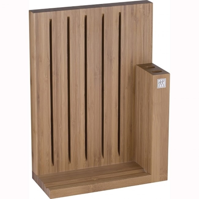 Ménagère 24 pièces bleue en inox - Range couverts en bois - Laguiole - Jean Dubost