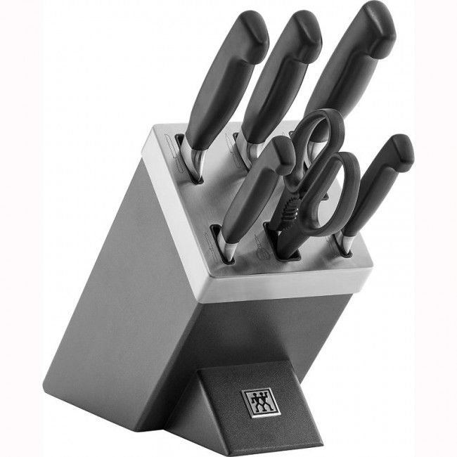 Ménagère 24 pièces bleue en inox - Range couverts en bois - Laguiole - Jean Dubost
