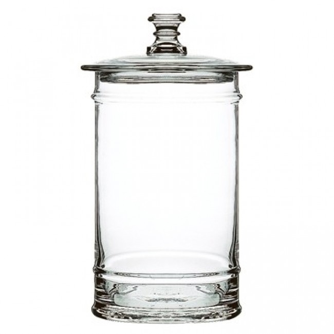 Canning jar transparent 135oz / 4L mouth blown cristallin 