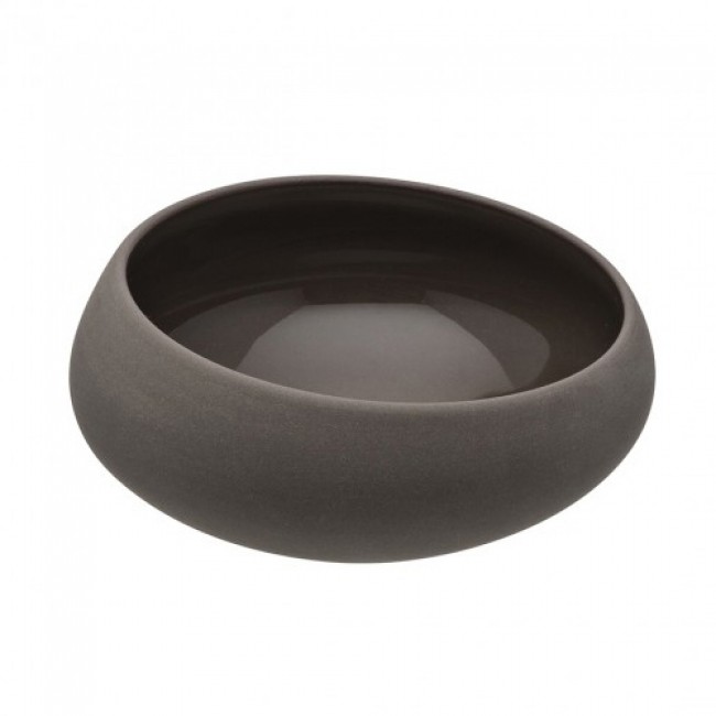 Sandstone gourmet bowl 10oz/30cl dark grey - singly sold - Bahia - Guy Degrenne