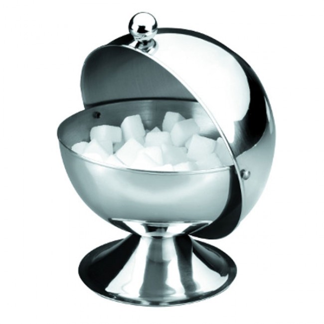 Ball shape stainless steel sugar pot 5" / 13cm - AZ boutique