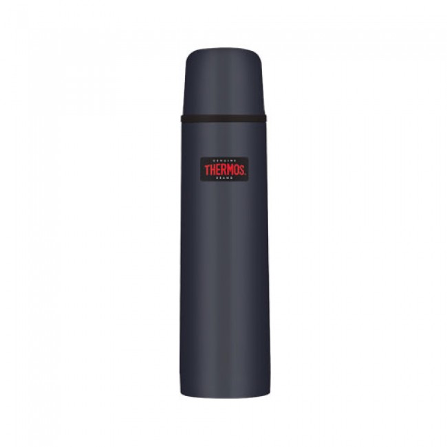 Stainless steel insulated 34oz / 1L bottle blue - Light & Compact - Thermos