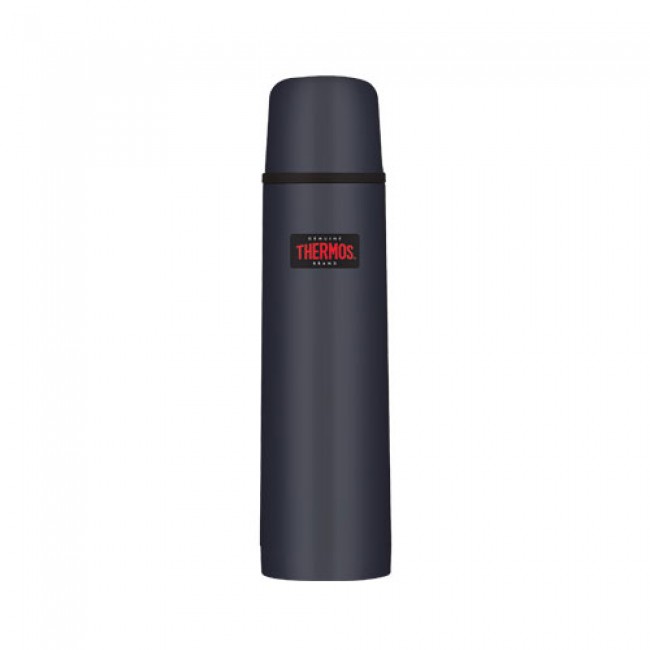 Stainless steel insulated 25oz / 75cl bottle blue - Light & Compact - Thermos