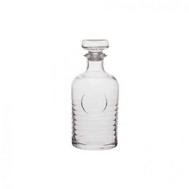 Transparent glass carafe 34 oz / 1 L 5 x 4.3 x 10" / 12 x 11.5 x 25 cm - Officina 1825 - Bormioli Rocco