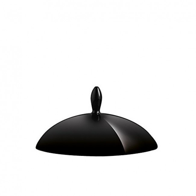 Black porcelain cloche 6,7 in / 17 cm