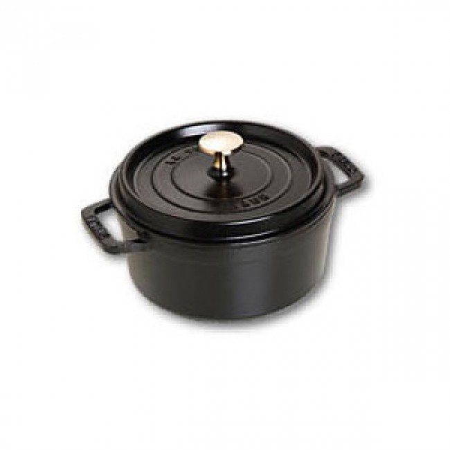 Round cocotte 18 cm - black cast iron - Fundamentals - Staub