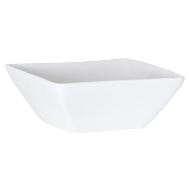 Porcelain square white cup 4.7x4.3" / 12.4x11.3cm - Avantgarde - Cosy & Trendy
