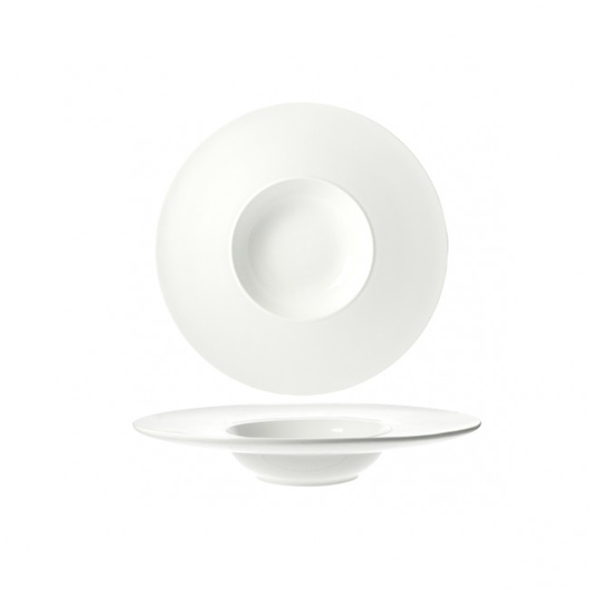 Risotto plate 12x2" / 30x5.5cm white - Rings - Cosy & Trendy