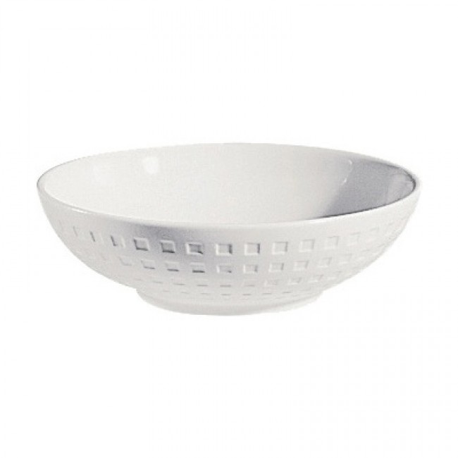 Porcelain round 5 in / 12.5 cm bowl 8 oz / 25 cl with square geometric patterns