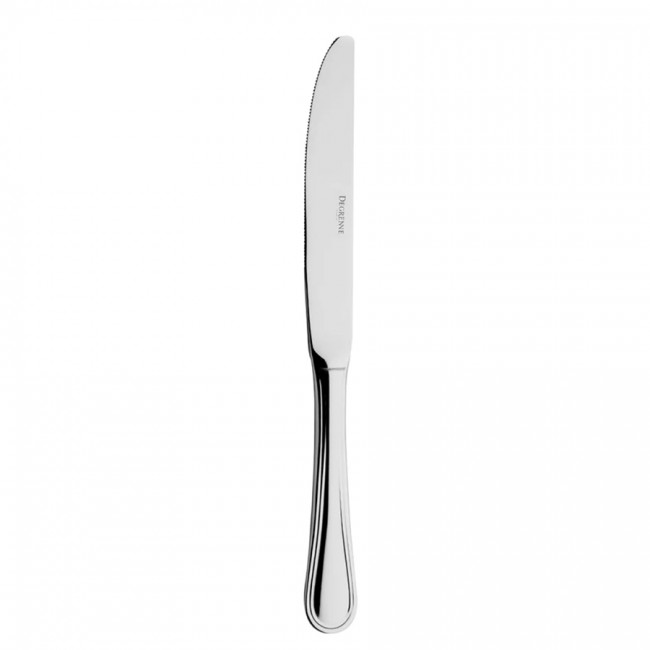 Couteau à dessert, manche plat, lame unie en inox 18/10 de 3mm finition miroir - Lot de 6 - Confidence - Guy Degrenne