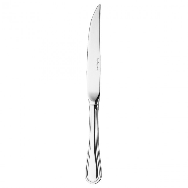 Flat handle steak knife - 3mm thick 18/10 stainless steel - Sold by 6 - Confidence - Guy Degrenne