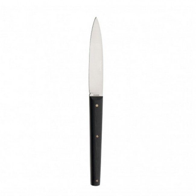 Steak knives stainless steel Ebony wood handle - Set of 6 - Mirage les essences - Guy Degrenne