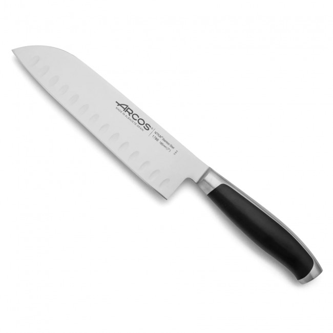 Santoku chef's knife - 18,5 cm blade Nitrum stainless steel - Sold individually