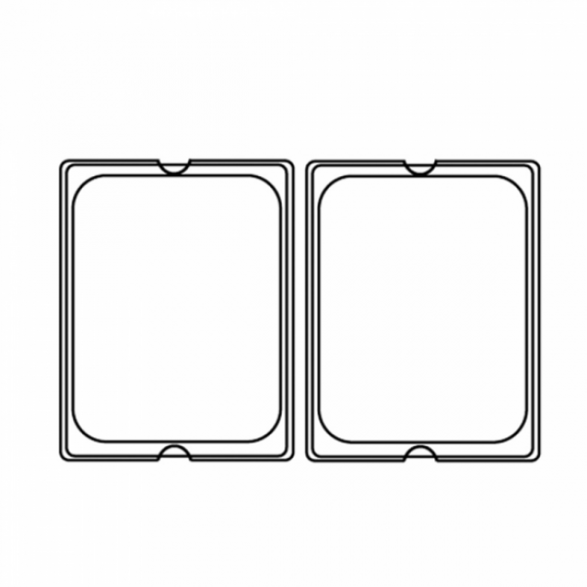 Polycarbonate lid GN 1/2 32.5x26.5cm / 13x10" for references 202.06/07 - 113.42 - AZ Boutique