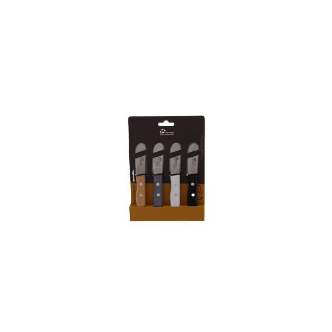 Ménagère 24 pièces bleue en inox - Range couverts en bois - Laguiole - Jean Dubost