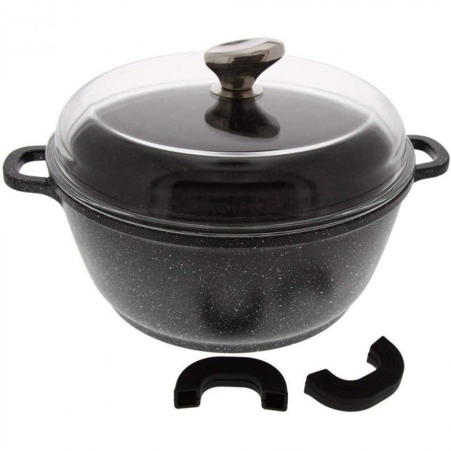 Ménagère 24 pièces bleue en inox - Range couverts en bois - Laguiole - Jean Dubost