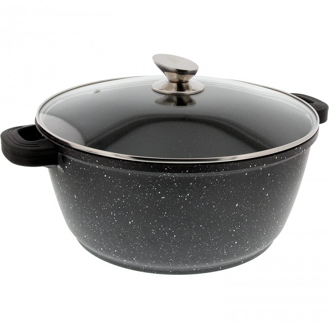 Ménagère 24 pièces bleue en inox - Range couverts en bois - Laguiole - Jean Dubost