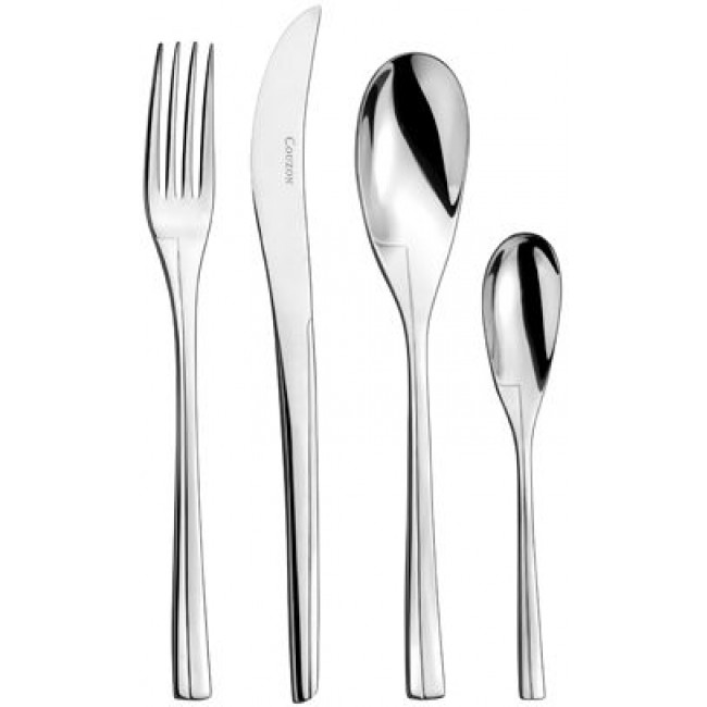 Dessert fork - 4mm thick 18/10 stainless steel - Set of 6 - Persane - Couzon
