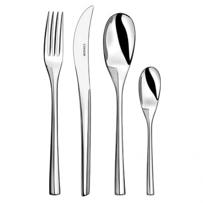 Fourchette de table en inox 18/10 4mm contraste - Lot de 6 - Persane Contraste - Couzon