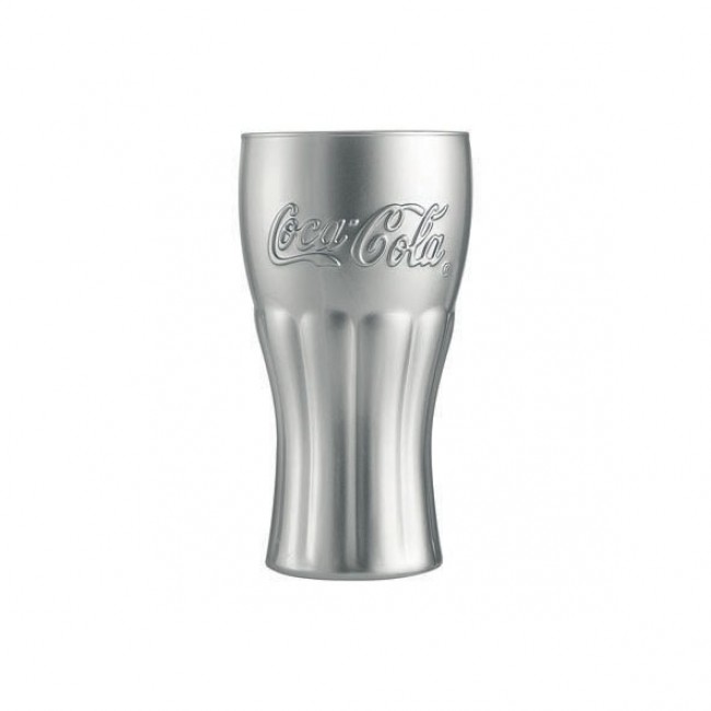 Coca Cola silver tumbler glass 37cl / 12,5oz - Set of 6 - Coca Cola - Luminarc