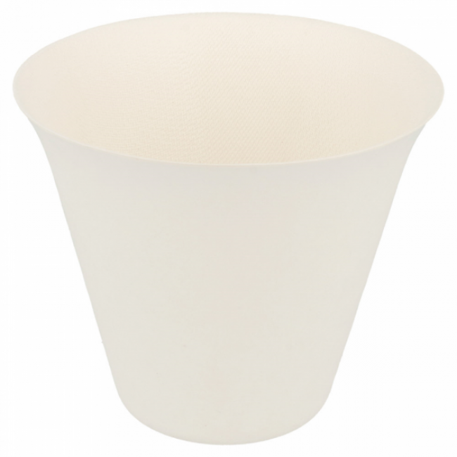 White cellulose tumbler cup 11 oz / 335 ml - Set of 50 - Bionic Wasara - AZ Boutique