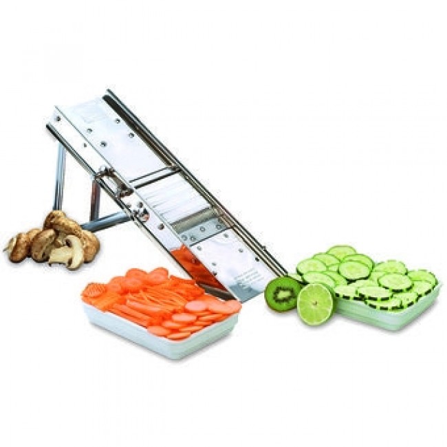 Professional Stainless steel mandoline 38 blades  17 x 6 x 2 " / 42 x 15 x 4 cm - Bron Coucke  