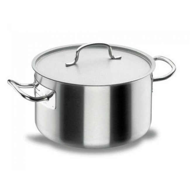 Marmite braisière basse à couvercle - faitout induction en inox 18/10 - Ø 20 cm - Chef Classic - Lacor