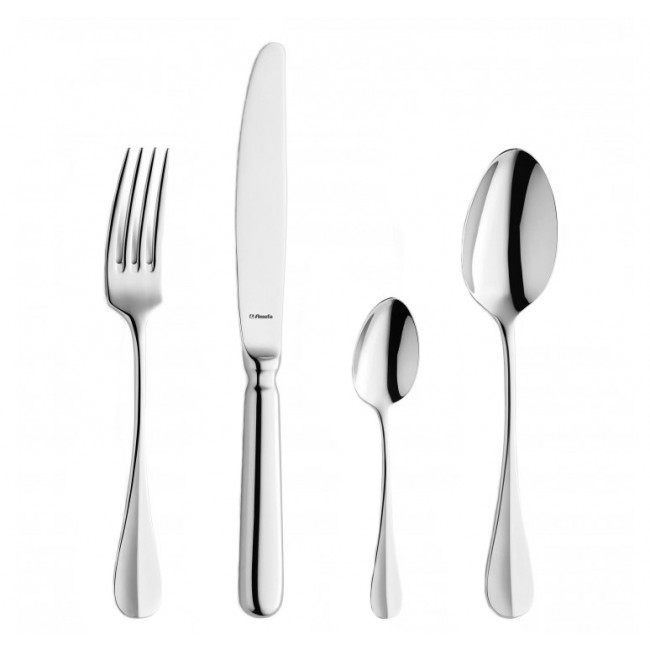 Ménagère 48 pièces en inox 18/10 de 4mm - Manche orfèvre - Baguette Royal