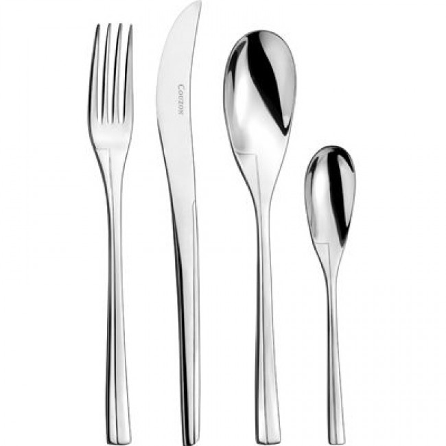 Ménagère 84 pièces en inox 18/10 4mm miroir - Persane - Couzon