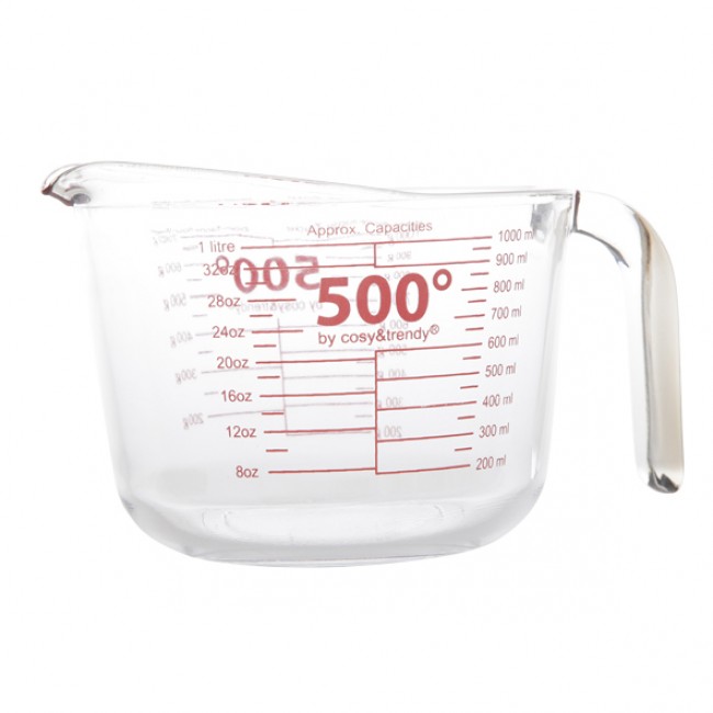 Glass measuring cup 1000ml / 34oz