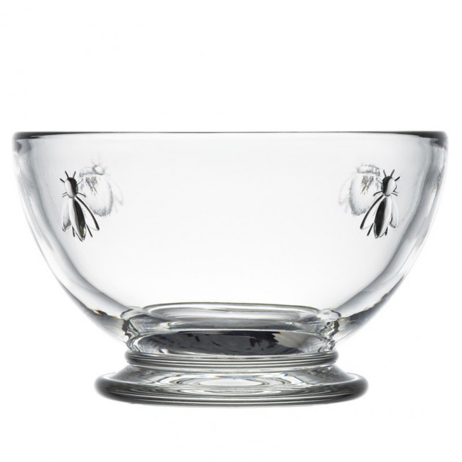 Bol empilable en verre pressé 60cl - Lot de 6 - Abeille - La Rochère